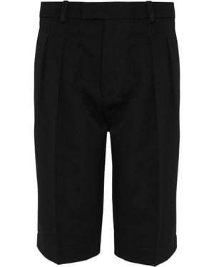 Saint Laurent Wool Tailored Shorts - Black