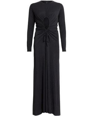 AllSaints Xylia Long-Sleeve Maxi Dress - Black