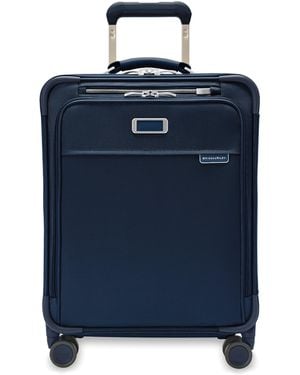 Briggs & Riley Baseline Global Carry-On Expandable Spinner Suitcase - Blue
