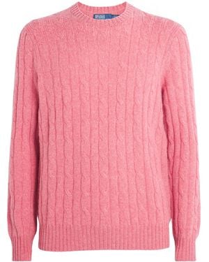 Polo Ralph Lauren Cashmere Cable-Knit Jumper - Pink