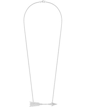 Boucheron And Diamond Nature Triomphante Flèche Pendant Necklace - White