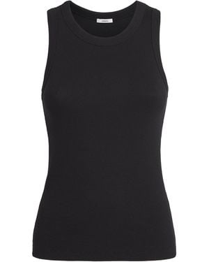 JOSEPH Stretch-Cotton Yeux Tank Top - Black