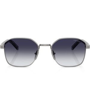 Prada Metal Geometric Sunglasses - Blue