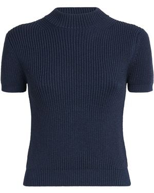 FFORME Short-Sleeve Katia Sweater - Blue