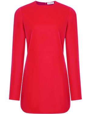 Alaïa Velvet Cinched Mini Dress - Red