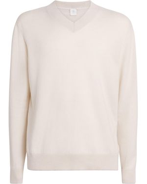 Eleventy Cashmere V-Neck Jumper - White
