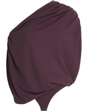 Wolford Fluid Drape Bodysuit - Purple