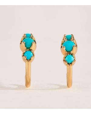 Jennifer Meyer Mini And Hoop Earrings - Blue