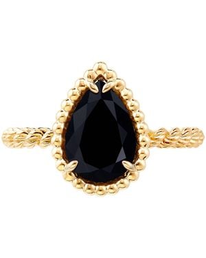Boucheron Small And Onyx Serpent Bohème Ring - Metallic