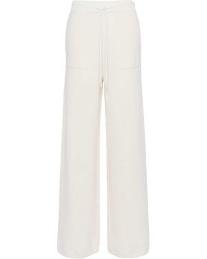Max Mara Cashmere Drawstring Pants - White