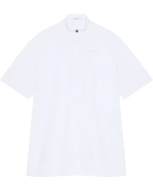 Givenchy Stand-Collar Mini Shirt Dress - White