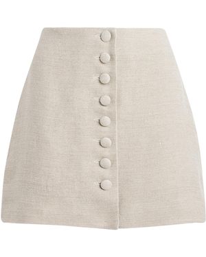 LIBEROWE Linen Mini Skirt - Natural