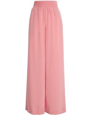 JOSEPH Satin Twill Nour Trousers - Pink