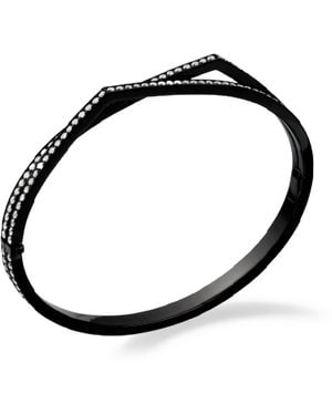 Repossi And Diamond Anifer Bangle - Black
