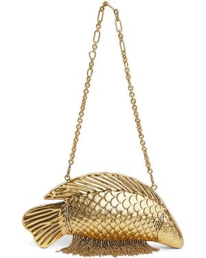 Cult Gaia Mini Brass Neemo Clutch Bag - Metallic