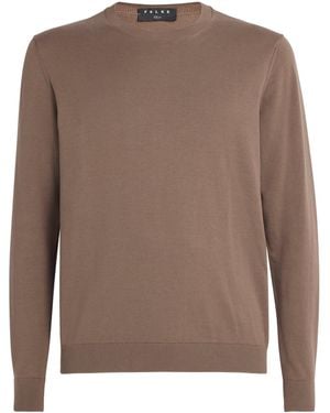 FALKE Organic Cotton Crew-Neck Sweater - Brown