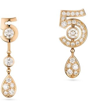 CHANEL And Diamond N˚5 Transformable Earrings - Metallic