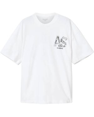 AllSaints Organic Cotton Mixtape T-Shirt - White