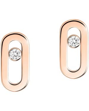 Messika Move Uno And Diamond Stud Earrings - Natural