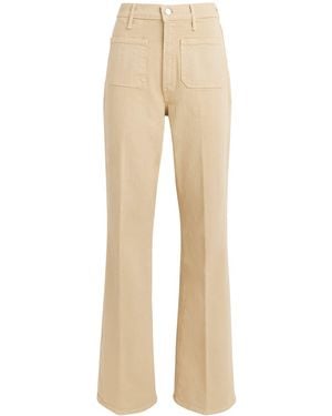 Mother Bookie Sneak Bootcut Jeans - Natural