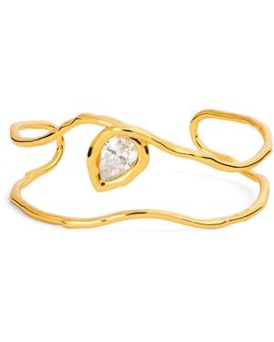 Alexis Plated Asterales Cuff Bracelet - Metallic