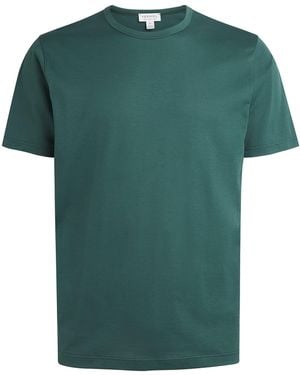 Sunspel Supima Cotton Classic T-Shirt - Green