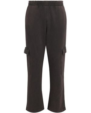 Represent Cotton Initial Cargo Sweatpants - Black