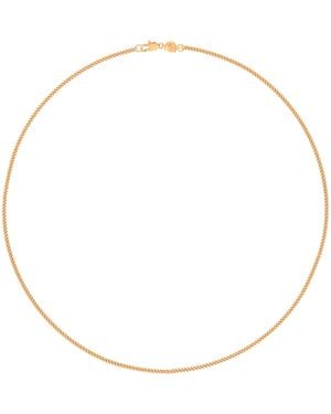 Astrid & Miyu Plated Curb Chain Necklace - Metallic