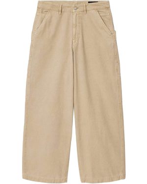 AllSaints Organic Cotton Barrel Leg Trousers - Natural