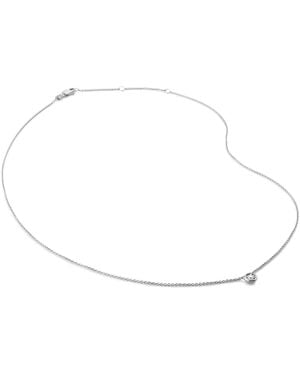 Monica Vinader Small Sterling And Diamond Necklace - Natural