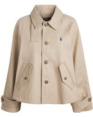 Polo Ralph Lauren Twill Polo Pony Jacket - Natural
