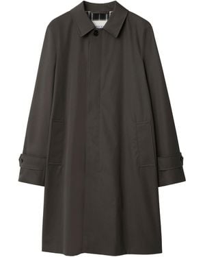 Burberry Cotton Gabardine Car Coat - Black