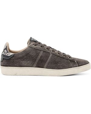 AllSaints Suede Leon Low-Top Trainers - Brown