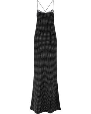 Tom Ford Silk Lace Maxi Dress - Black