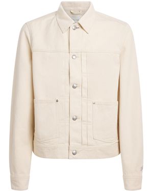 Paul Smith Denim Embroidered Jacket - Natural