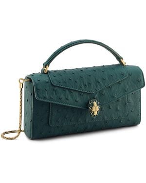BVLGARI Serpenti Forever Cross-Body Phone Bag - Green