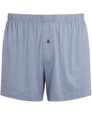 Zimmerli of Switzerland 700 Pureness Traditional Boxers - Blue