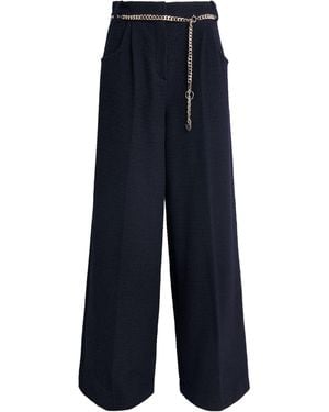 Maje Bouclé Chain Pants - Blue