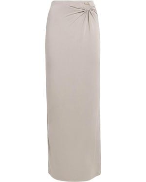 GOOD AMERICAN Stretch-Jersey Cut-Out Maxi Skirt - White