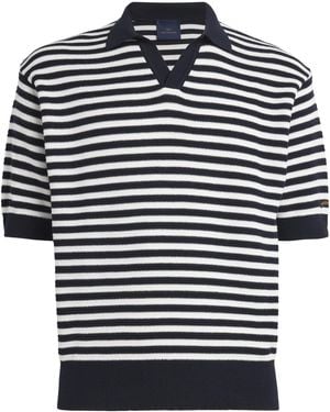 Paul & Shark Cotton Striped Polo Shirt - Blue