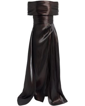 Pamella Roland Liquid Organza Gown - Black