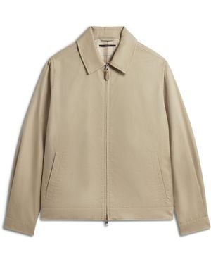 dunhill Cotton-Silk Blouson Jacket - Natural