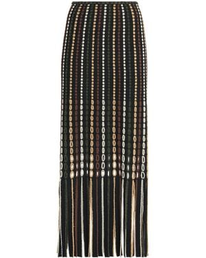Ulla Johnson Merino Wool-Blend Inez Midi Skirt - Black