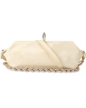 Benedetta Bruzziches Leather Sophia La Petite Shoulder Bag - Natural