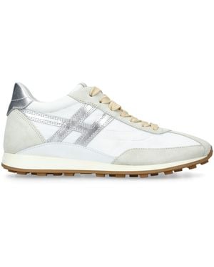 Hogan Leather H669 Allacciato Trainers - White