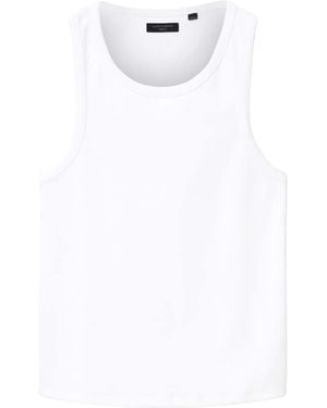 AllSaints Organic Cotton Axel Vest - White