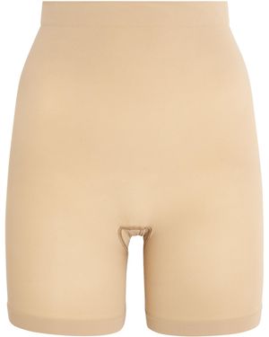 Skims Seamless Sculpt Mid-Thigh Shorts - Natural