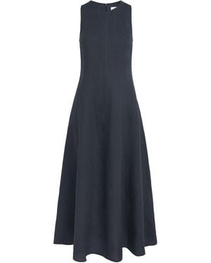 Eleventy Linen Maxi Dress - Blue