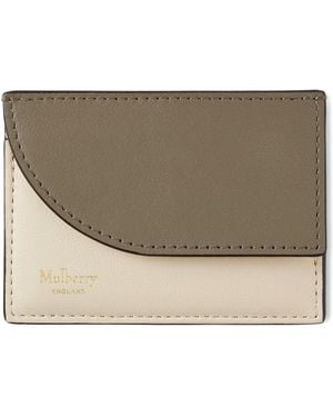 Mulberry Compact Cardholder Eggshell-Linen - Metallic