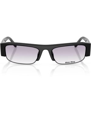 Miu Miu Acetate Vedette Sunglasses - Black